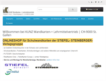 Tablet Screenshot of kunz-wandkarten.ch